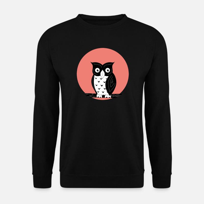Nachteule - Unisex Pullover - Schwarz