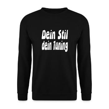 tuning - Unisex Sweatshirt - black - Front - Alina (178cm) & Michal (187cm)