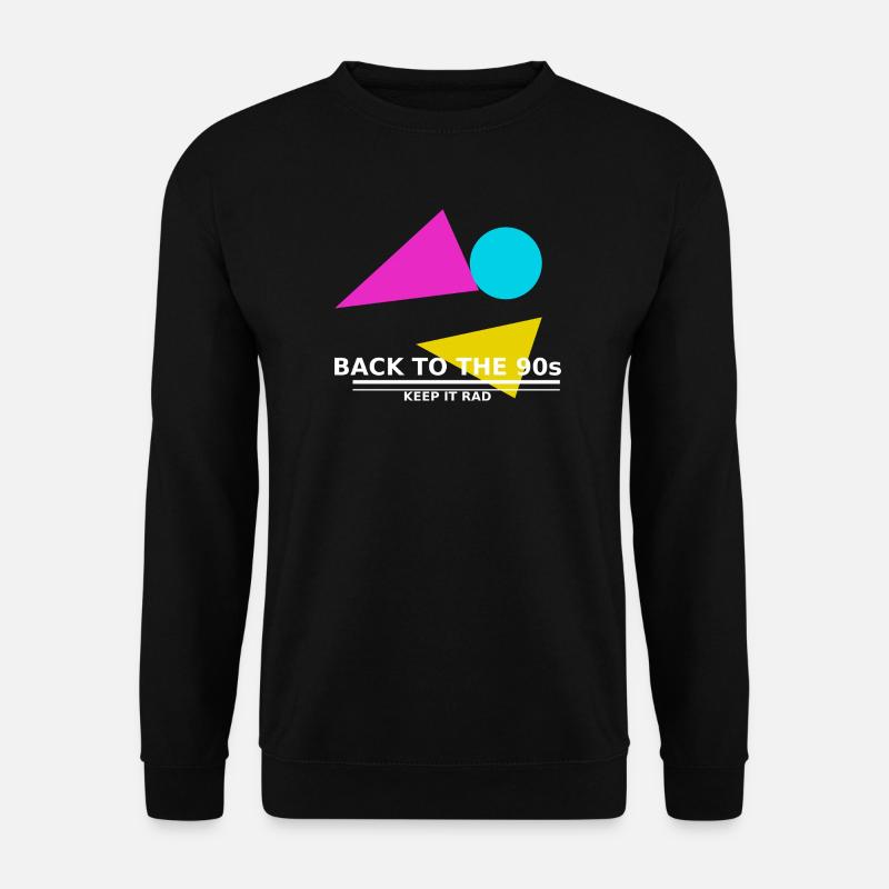 90s_tshirt_design - Unisex Sweatshirt - black