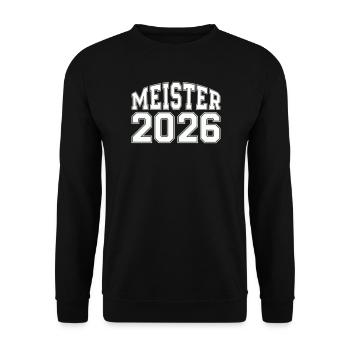 Champion 2026 Logo - Sweat-shirt Unisexe - noir - Devant - Alina (178cm) & Michal (187cm)