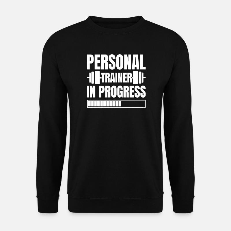 Powerlifting Bodybuilder Personal Trainer Progress - Unisex Sweatshirt - black