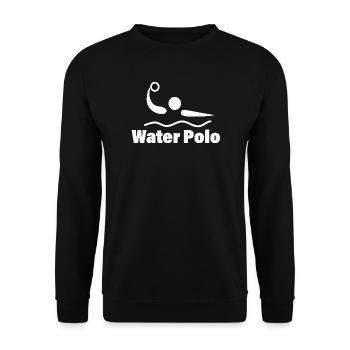 Water Polo - Unisex Sweatshirt - black - Front - Alina (178cm) & Michal (187cm)