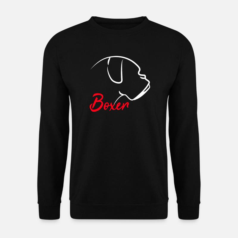 Boxer Hund Hundehalter - Unisex Pullover - Schwarz