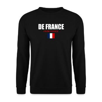 Illustration fièrement de France - Sweat-shirt Unisexe - noir - Devant - Alina (178cm) & Michal (187cm)