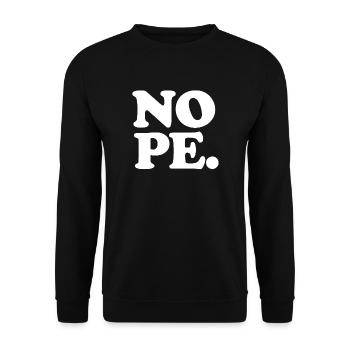 Je dis NON. - Sweat-shirt Unisexe - noir - Devant - Alina (178cm) & Michal (187cm)