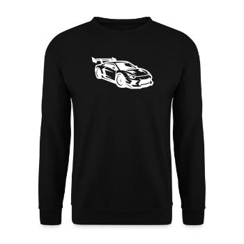Auto Tuning Sportwagen  - Unisex Pullover - Schwarz - Vorne - Alina (178cm) & Michal (187cm)