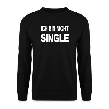 Single - Unisex Pullover - Schwarz - Vorne - Alina (178cm) & Michal (187cm)