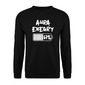 67 - Sixty Seven Number 67 Meme Six Seven Meme 67% - Unisex Sweatshirt - black - Front - Alina (178cm) & Michal (187cm)