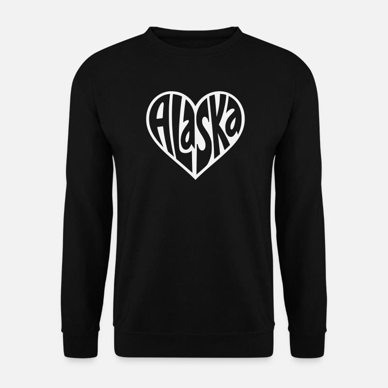 Alaska Herzschrift - Unisex Pullover - Schwarz