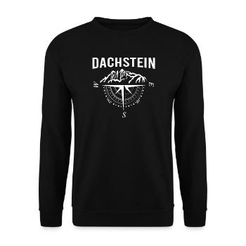Dachstein Ramsau Österreich Souvenir Kompass - Unisex Pullover - Schwarz - Vorne - Alina (178cm) & Michal (187cm)