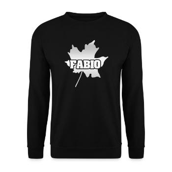 Gift for Fabio - Unisex Sweatshirt - black - Front - Alina (178cm) & Michal (187cm)