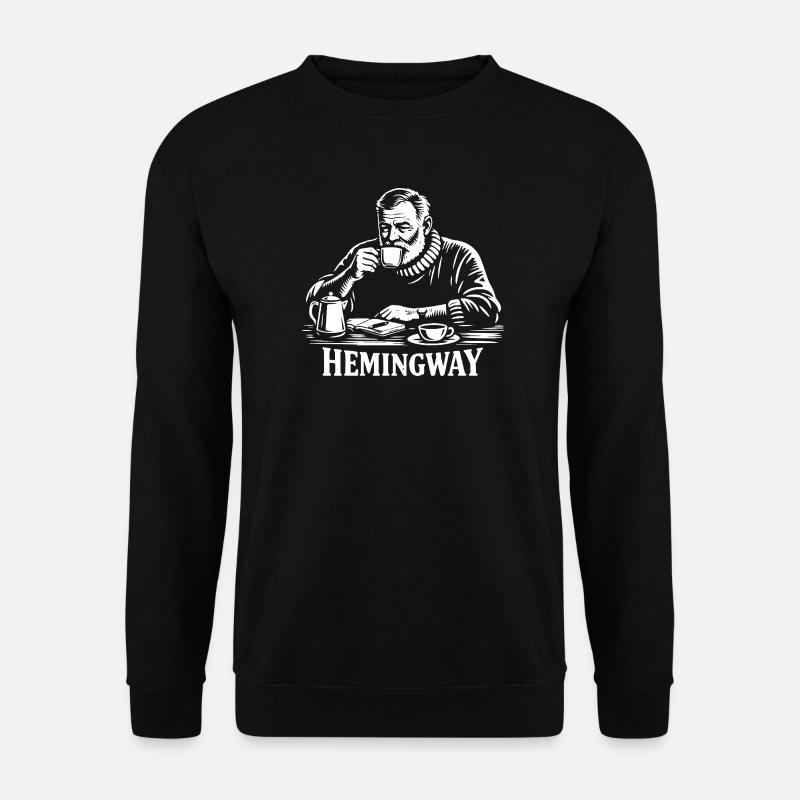 Hemingway Coffee Silhouette - Unisex Sweatshirt - black
