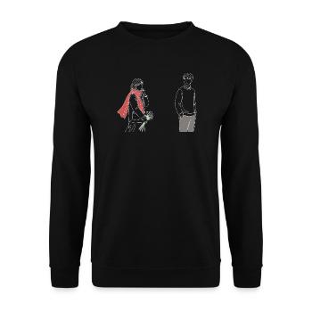Drame coréen K-Drama Lover Kdrama - Sweat-shirt Unisexe - noir - Devant - Alina (178cm) & Michal (187cm)