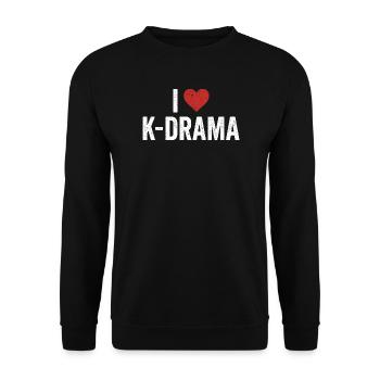 Drame coréen K-Drama Lover Kdrama - Sweat-shirt Unisexe - noir - Devant - Alina (178cm) & Michal (187cm)