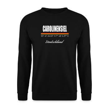 Carolinensiel - Unisex Pullover - Schwarz - Vorne - Alina (178cm) & Michal (187cm)