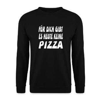Pizza - Unisex Pullover - Schwarz - Vorne - Alina (178cm) & Michal (187cm)