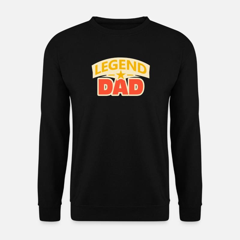 Legend dad – Funny Father Design - Unisex Sweatshirt - black