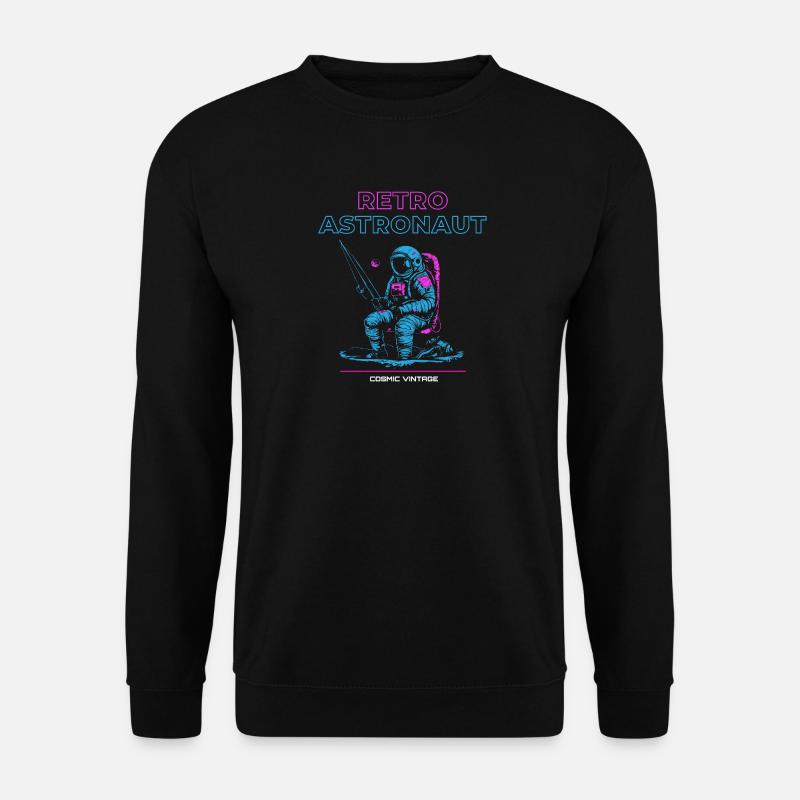 Retro Astronaut - Unisex Sweatshirt - black