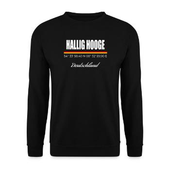 Hallig Hooge - Unisex Pullover - Schwarz - Vorne - Alina (178cm) & Michal (187cm)