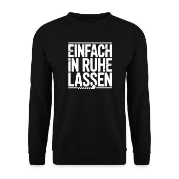 Einfach In Ruhe Lassen - Unisex Pullover - Schwarz - Vorne - Alina (178cm) & Michal (187cm)