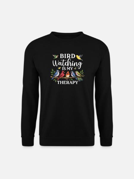 Bird Watching Birding Bird Watcher Vogel-Nerd - Unisex Pullover - Schwarz