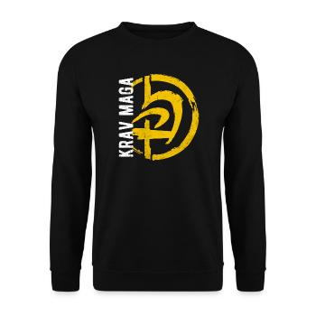 Kravmaga Krav Self Defense Gym GYM - Unisex Sweatshirt - black - Front - Alina (178cm) & Michal (187cm)