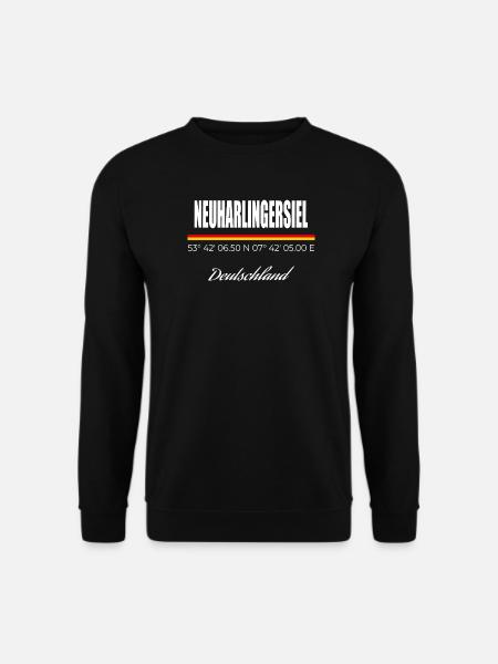 Neuharlingersiel - Unisex Pullover - Schwarz