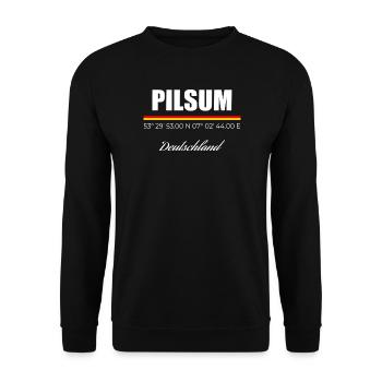 Pilsum - Unisex Pullover - Schwarz - Vorne - Alina (178cm) & Michal (187cm)