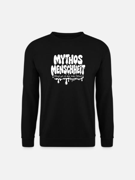 Mythos Menschheit Fiktion - Unisex Pullover - Schwarz