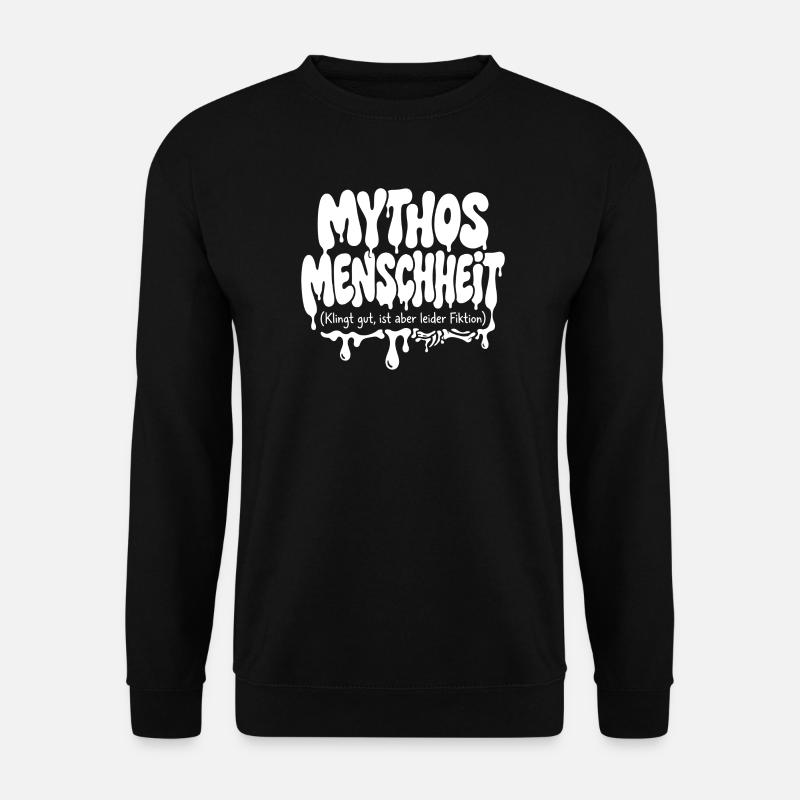 Mythos Menschheit Fiktion - Unisex Pullover - Schwarz