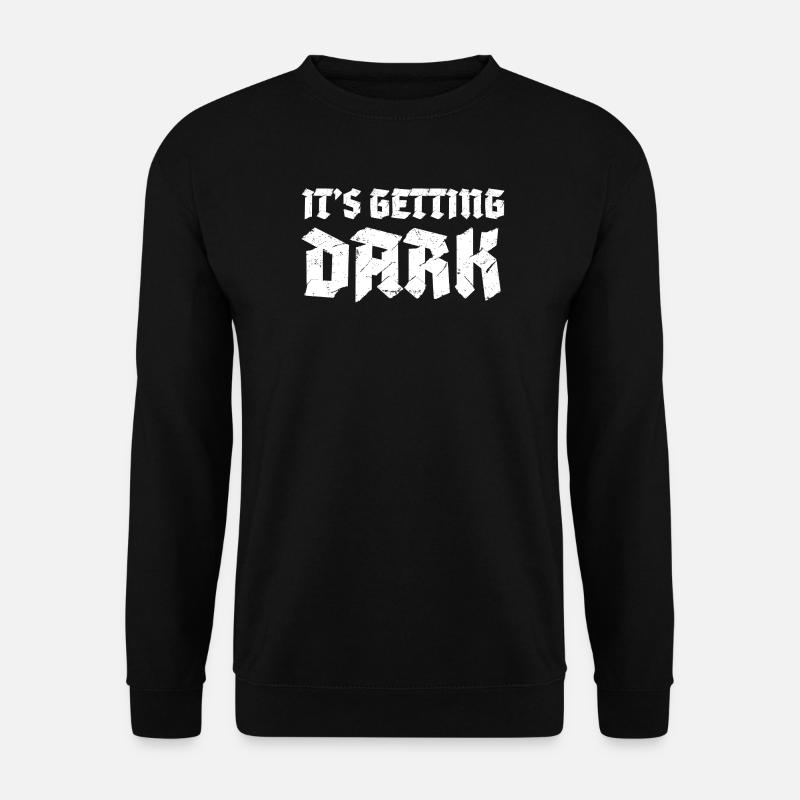 Es bekommt dunkles Graffiti-Typografiedesign - Unisex Pullover - Schwarz