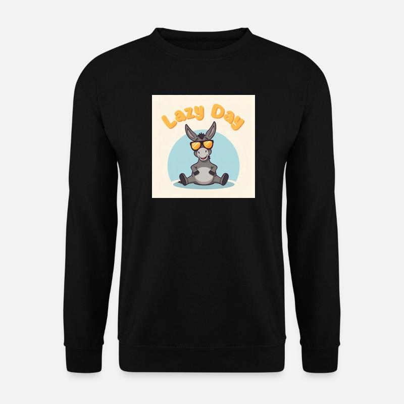 Sloth Day - Donkey Relax - Unisex Sweatshirt - black