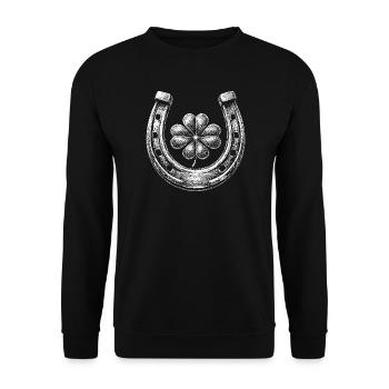 Lucky charms - Unisex Sweatshirt - black - Front - Alina (178cm) & Michal (187cm)