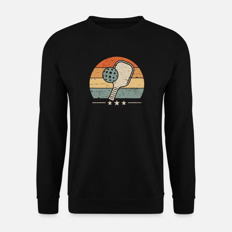 Retro Pickleball - Unisex Pullover - Schwarz
