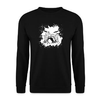 percussion - Sweat-shirt Unisexe - noir - Devant - Alina (178cm) & Michal (187cm)