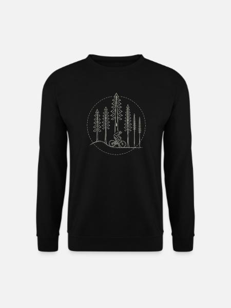 Cyclist in nature - Unisex Sweatshirt - black