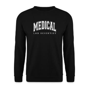 Scientifique de laboratoire médical - Technicien de laboratoire - Sweat-shirt Unisexe - noir - Devant - Alina (178cm) & Michal (187cm)