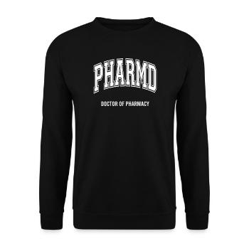 PharmD Doctor of Pharmacy - Licensed Pharmacist - Unisex Sweatshirt - black - Front - Alina (178cm) & Michal (187cm)