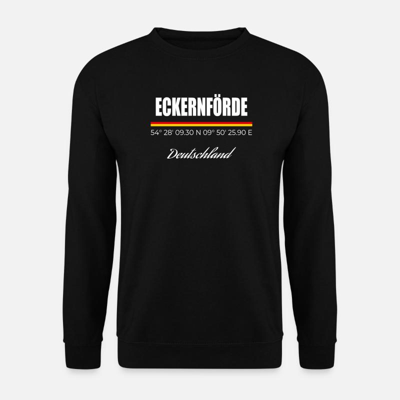 Eckernförde - Unisex Pullover - Schwarz