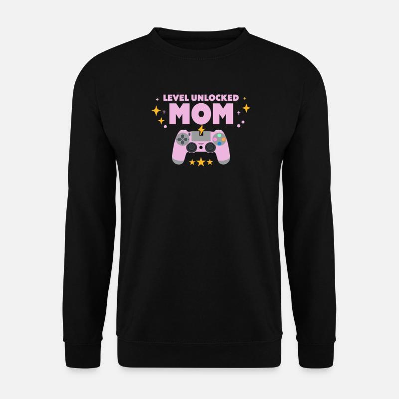 Level unlocked: Mom - Unisex Sweatshirt - black
