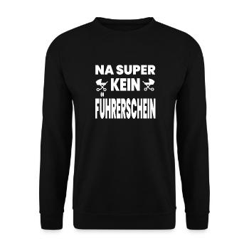 Führerschein - Unisex Pullover - Schwarz - Vorne - Alina (178cm) & Michal (187cm)