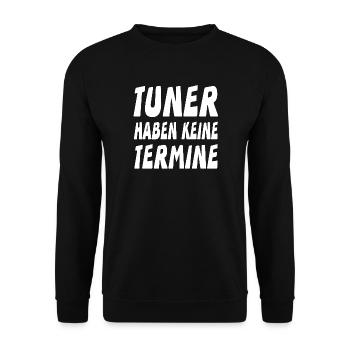 Tuner - Unisex Pullover - Schwarz - Vorne - Alina (178cm) & Michal (187cm)