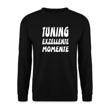 Tuning - Unisex Pullover - Schwarz - Vorne - Alina (178cm) & Michal (187cm)