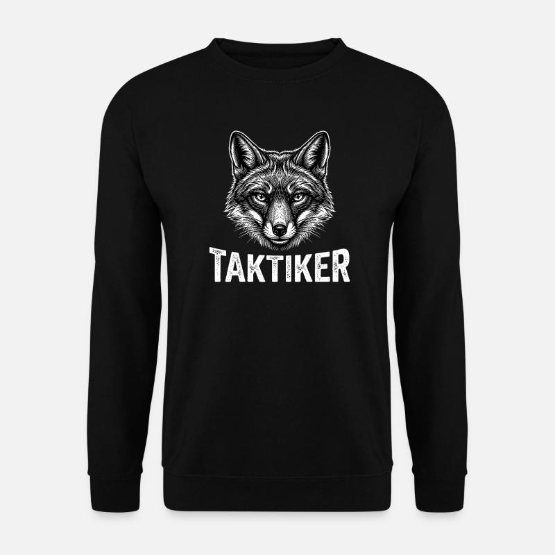 Tactician – Cunning Fox - Unisex Sweatshirt - black
