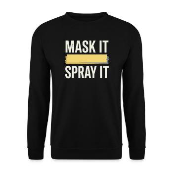 Car Body Workshop Car Body Technician - Unisex Sweatshirt - black - Front - Alina (178cm) & Michal (187cm)