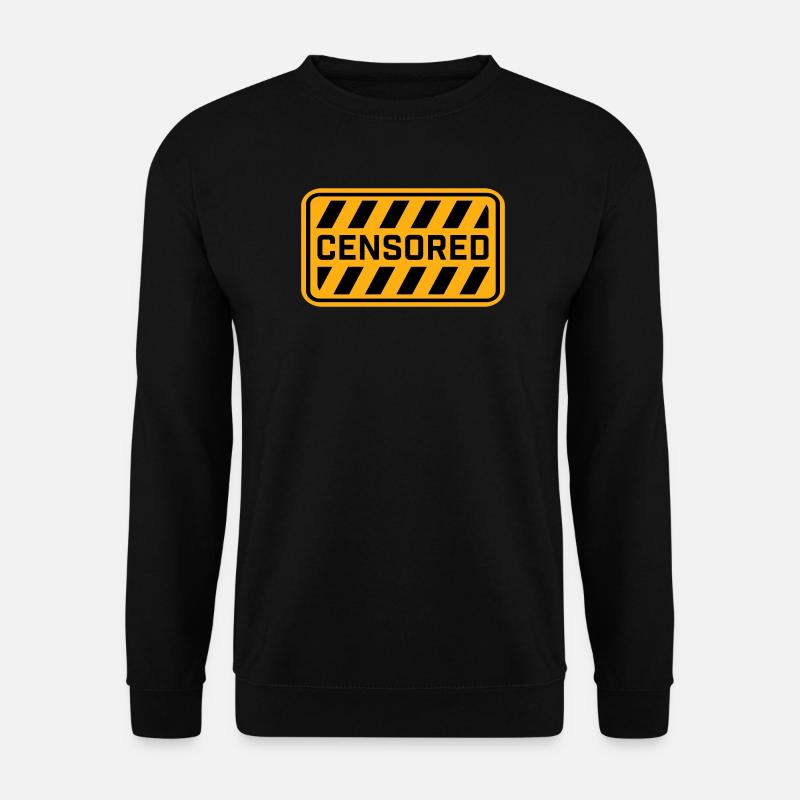 Censored Funny Statement Freedom Logo - Unisex Sweatshirt - black