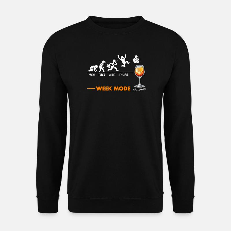 Vivement le week-end - humour Spritz - Sweat-shirt Unisexe - noir