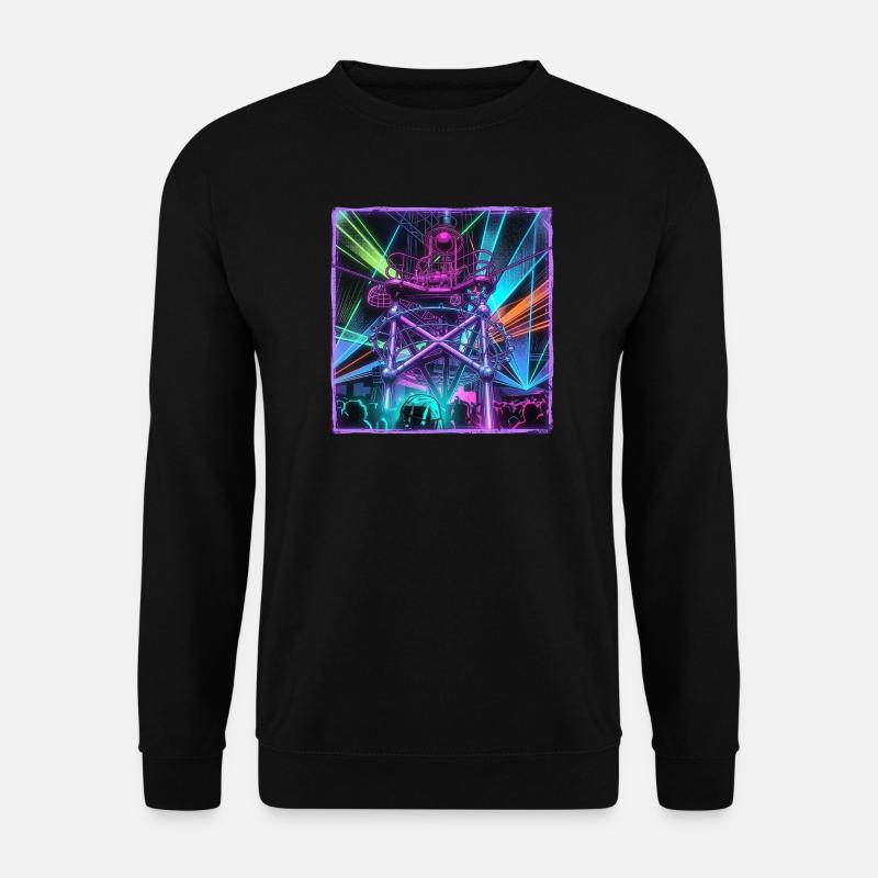Retro Rave Electro - Unisex Sweatshirt - black
