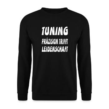 Tuning - Unisex Pullover - Schwarz - Vorne - Alina (178cm) & Michal (187cm)