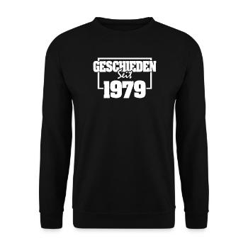 Sprueche 1979 - Unisex Pullover - Schwarz - Vorne - Alina (178cm) & Michal (187cm)